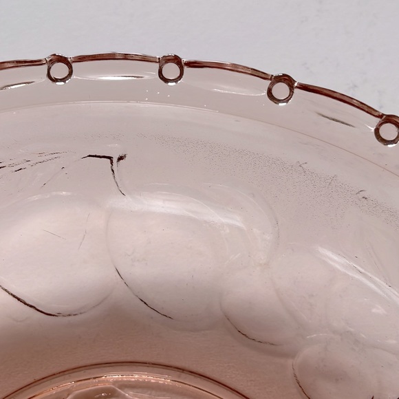 VTG Pink Fruit Salad Bowl - Picture 3 of 5